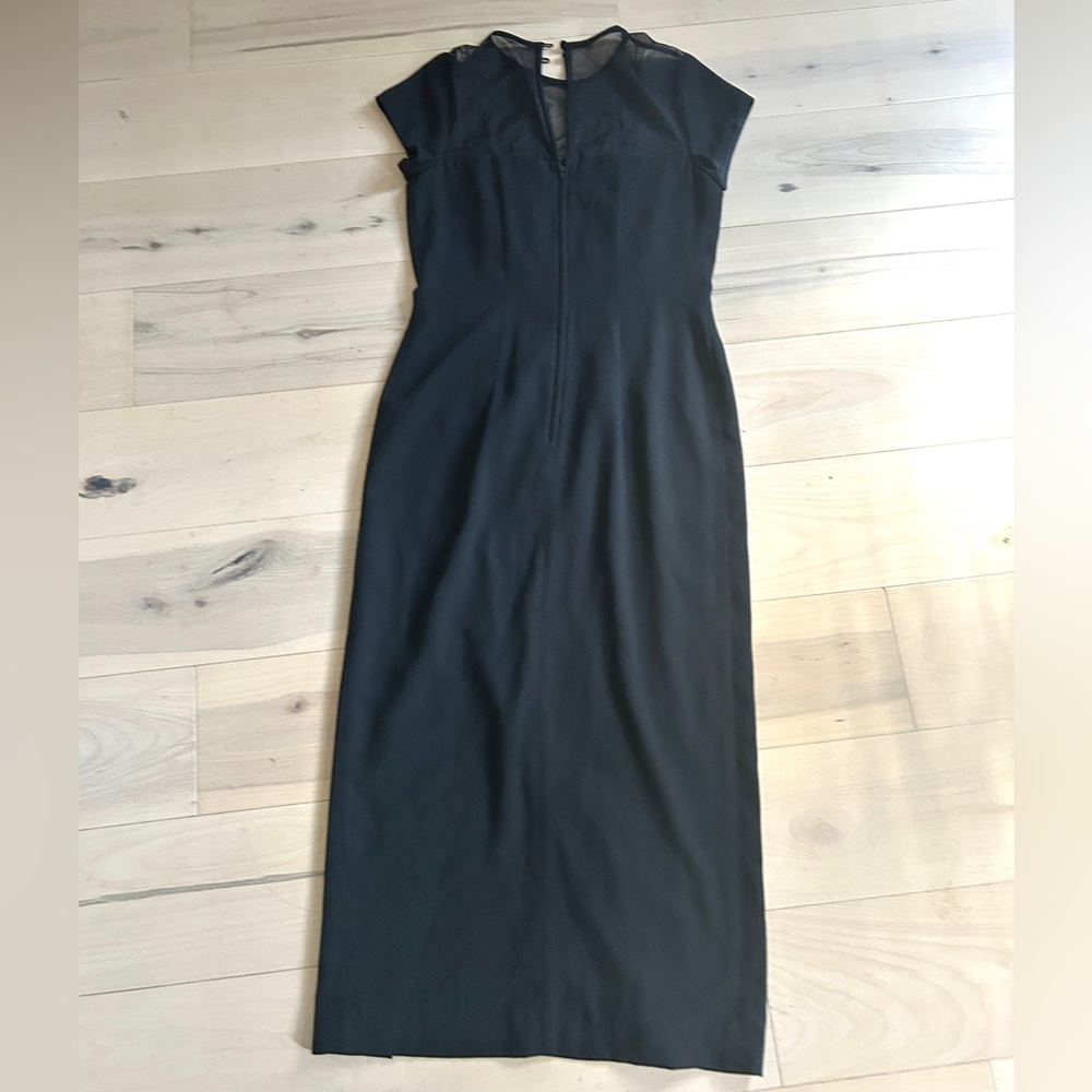 Vintage Kathryn Conover By Night Black Cocktail Midi Dress Size 8 - Picture 4 of 16